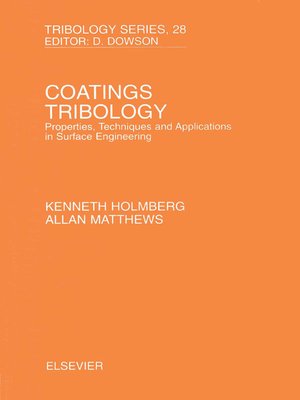 cover image of Coatings Tribology